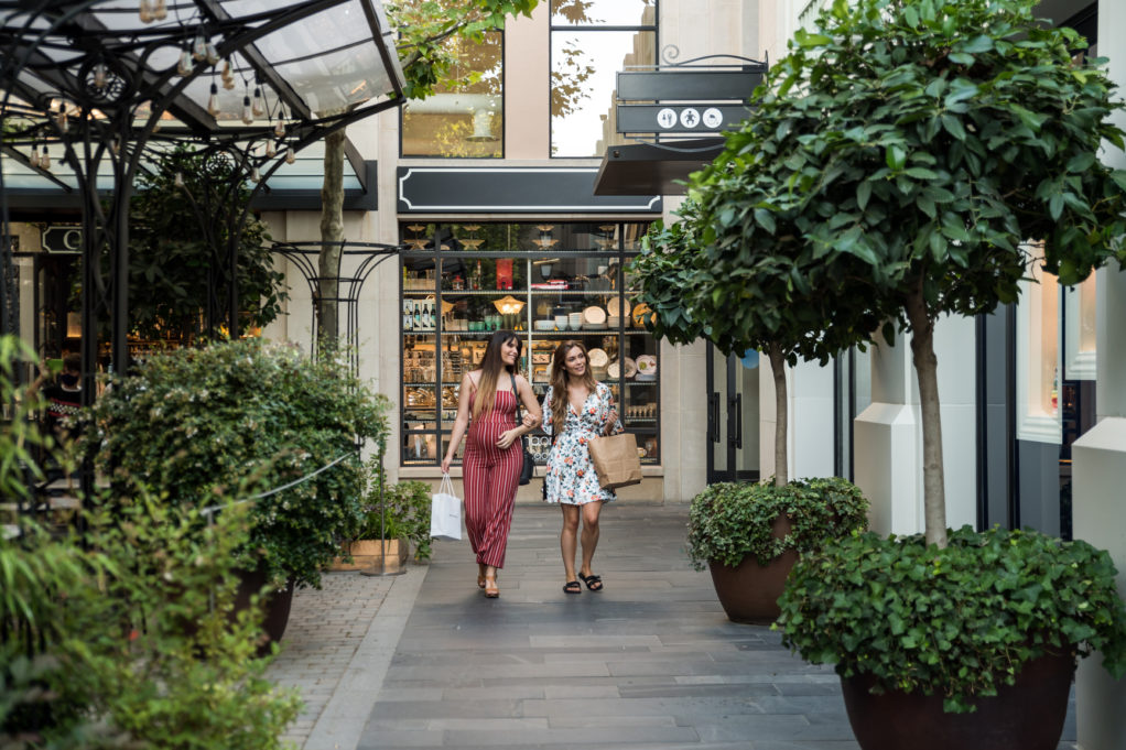 Two women shopping
